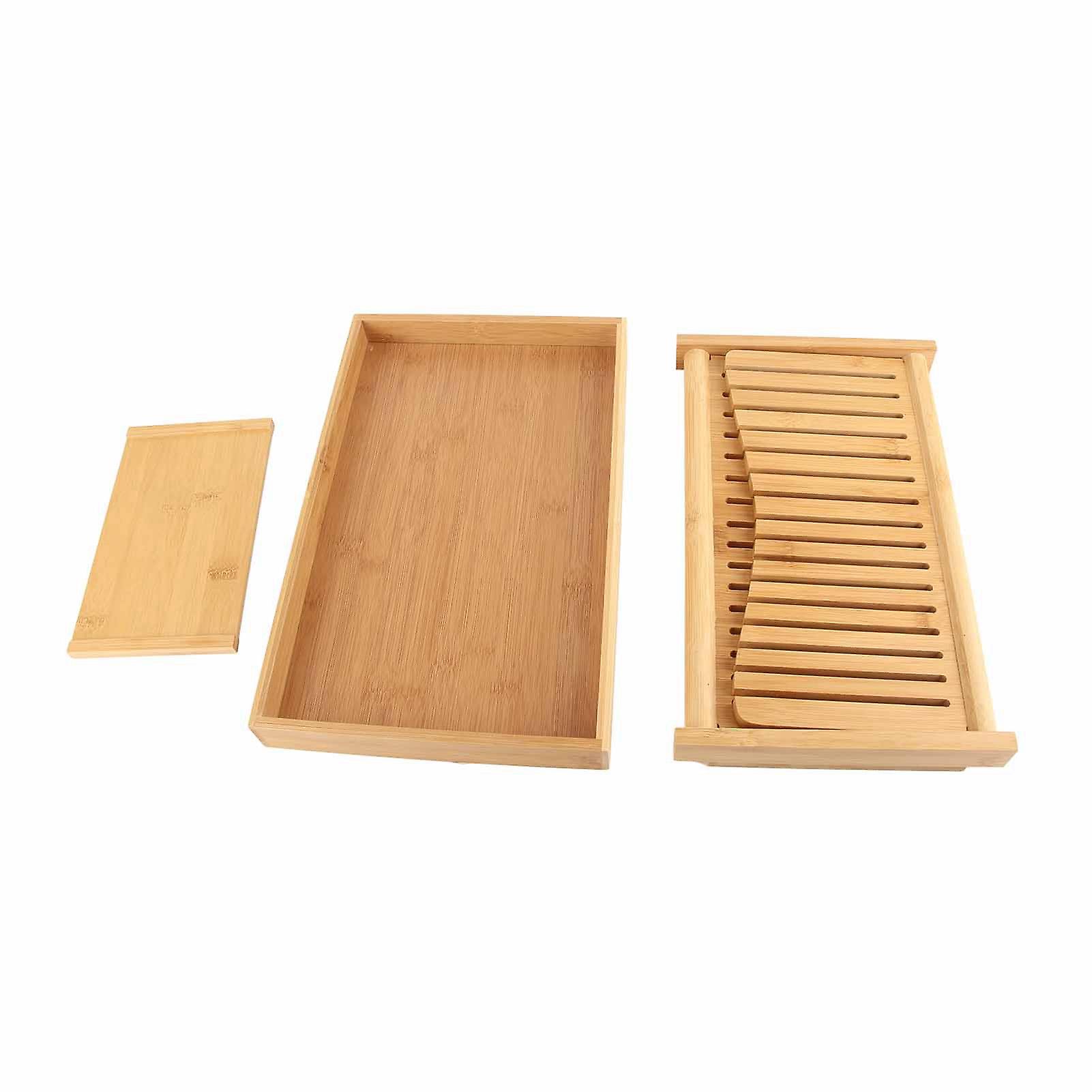 Bamboo Foldable Bamboo Bread Slicing Guide Toast Loaf Cutting Guide Slicing Maker Kitchen DIY Baking Pastry Tools
