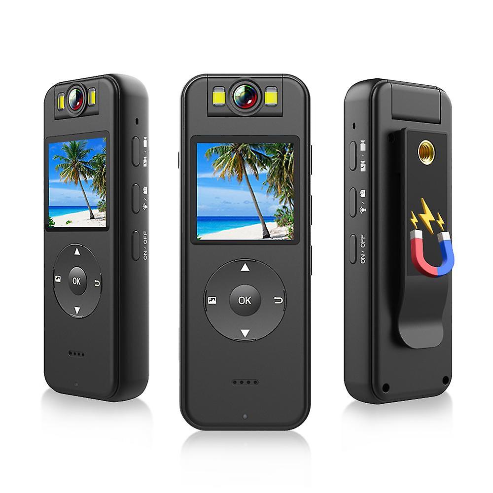 4K WiFi Body Camera with Audio and Video Recording Wearable Body Cam Mini Clip-on Camera Camcorder