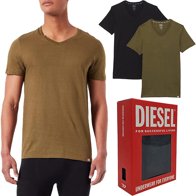 Diesel Umtee E5861 Mens T Shirts 2x Pack
