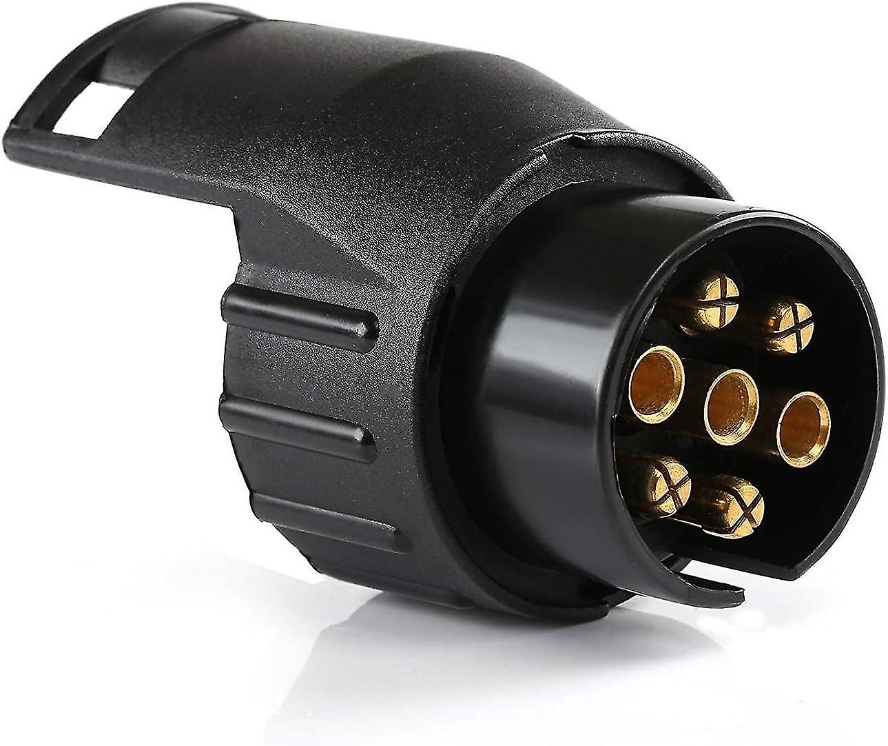 Trailer Adapter Plug(8.3*5.5*5.5cm), Universal Accessories, Waterproof 7 Pin to 13 Pin Towing Adapte