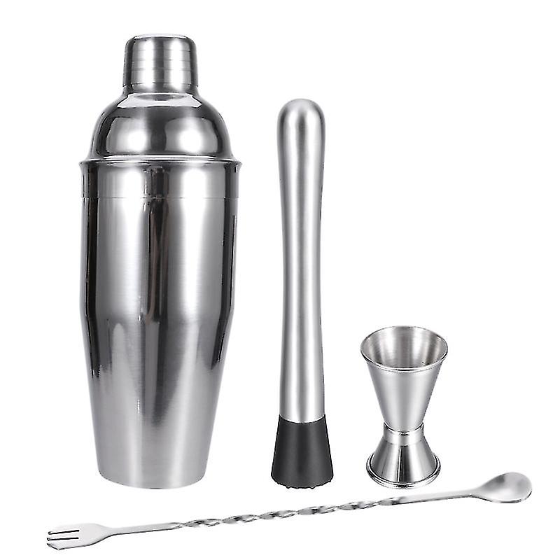4 adet Paslanmaz Çelik Kokteyl Shaker