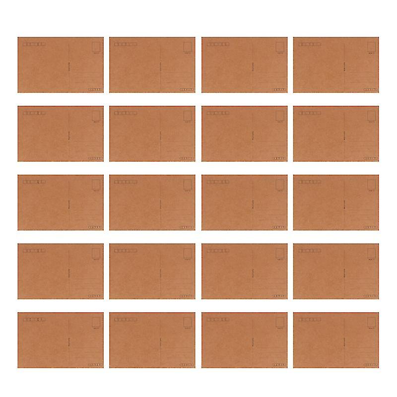 40pcs Blanck Kraft Postcards