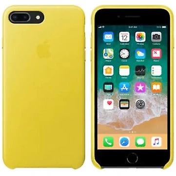 Apple Iphone 7 Plus & 8 Plus Back Leather Case Spring Yellow