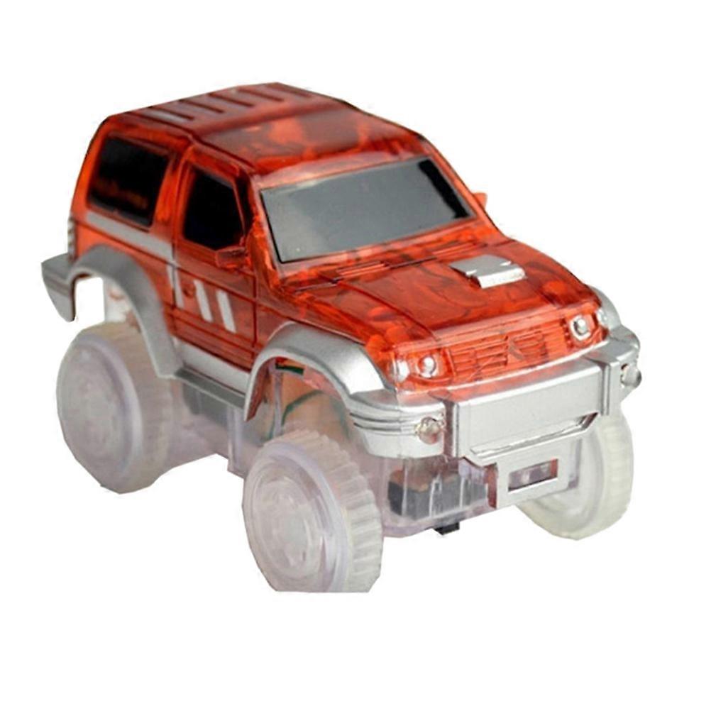 Light Up Car Track Toy Racing Track Accessories Compatible with Most Tracks(Red)