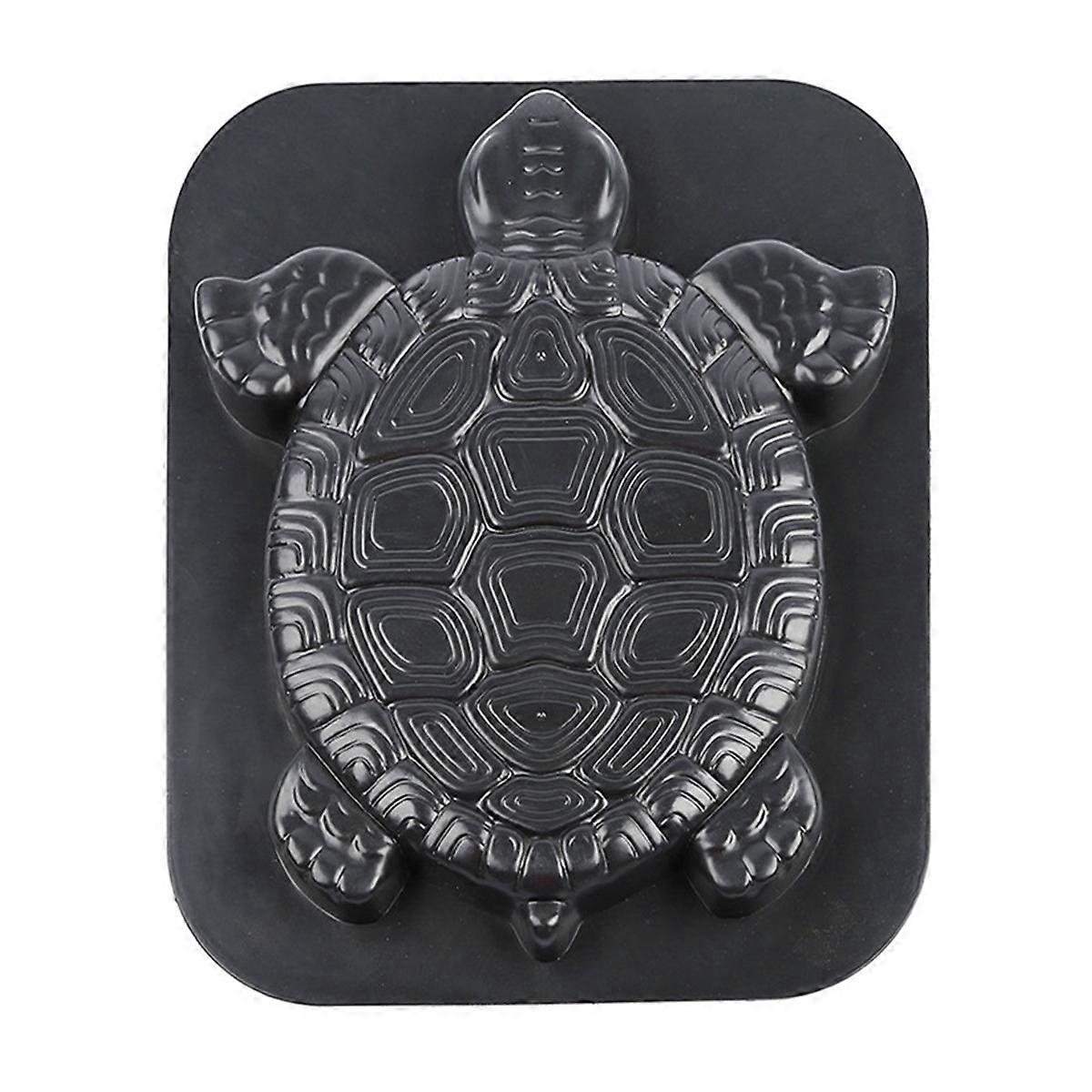 Turtle Path Maker Mold Manually Paving Concrete Molds Stepping Stone Road Making Tool (Black)