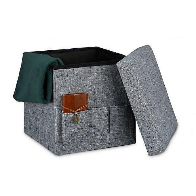 Folding stool with pockets Linen