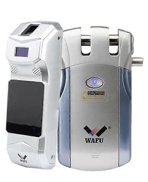 Wireless Electronic Door Lock Wafu 010b Keyless Invisible Intelligent Lock With Touch Lock&unlock Button 2 Remote Control Keys