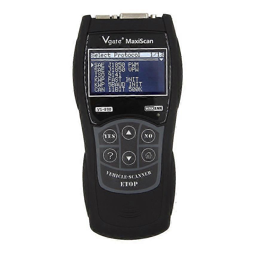 Vs890 automotive scanner obd2 scanner code reader universal multi-language car diagnostic tool vgate vs 890 power functions