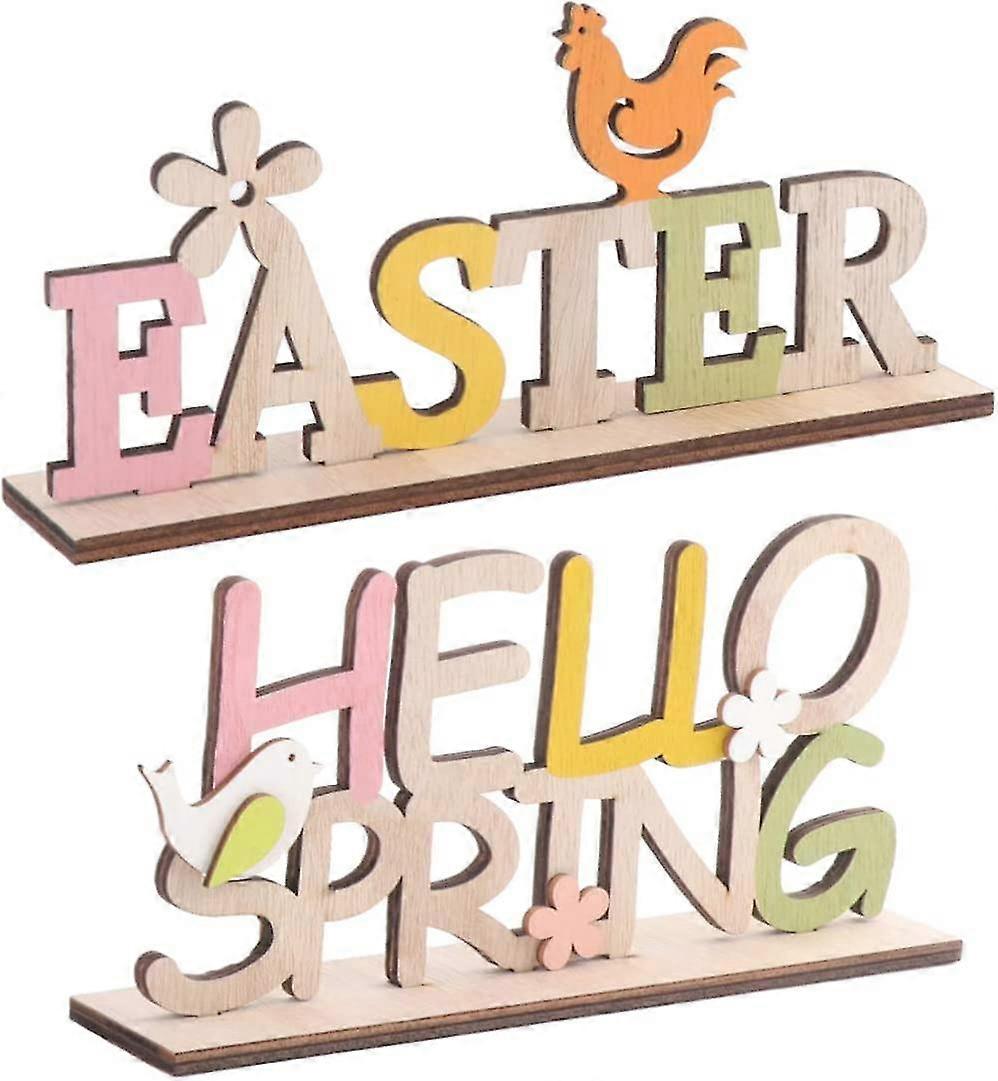 Lettering Easter Wood Hello Spring Easter Wood Lettering Wooden Letters Easter