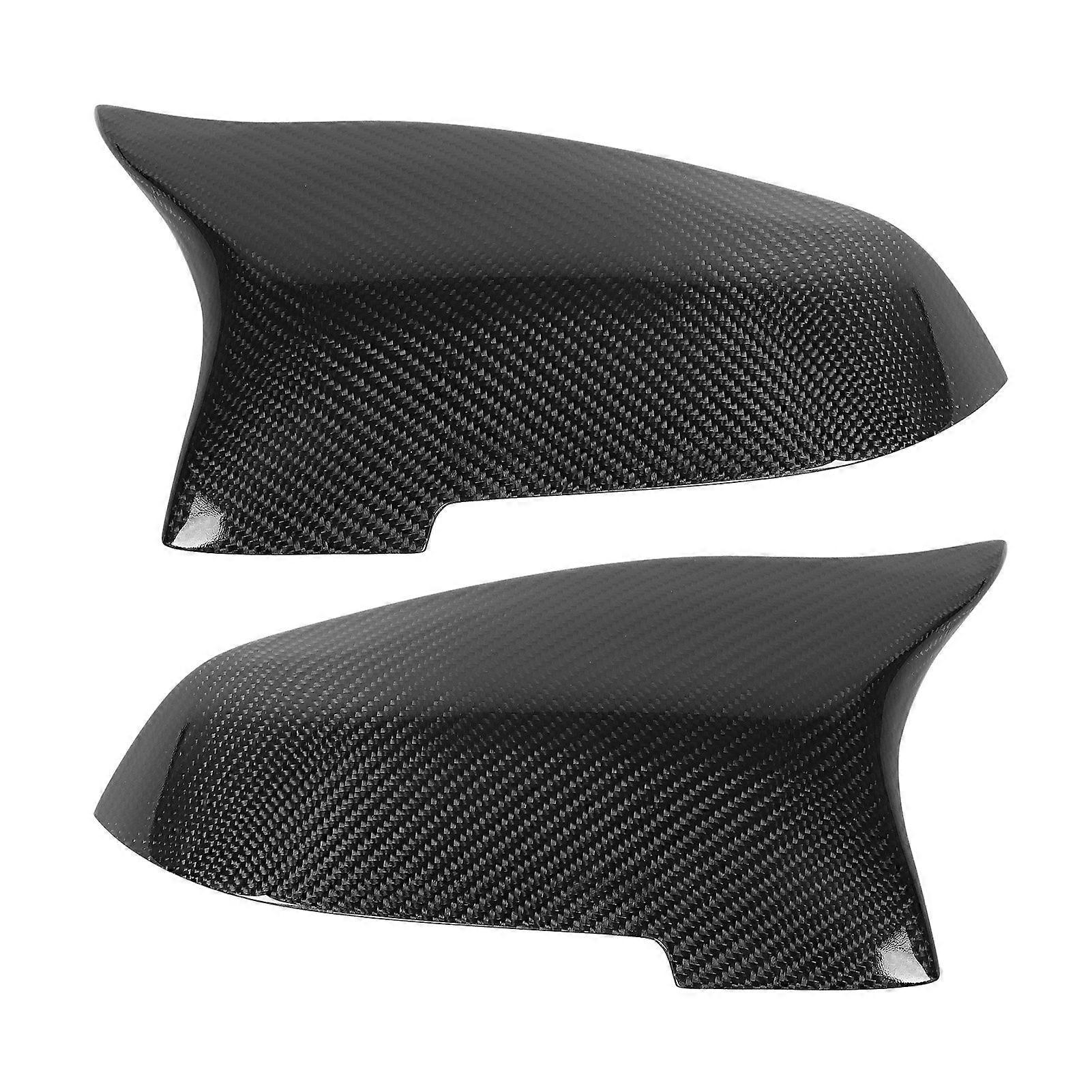 Pair Rearview Mirror Covers Dry Carbon Fiber Automobile Repacking For M Style Fit For 5 Series F10 20112017 Lhd
