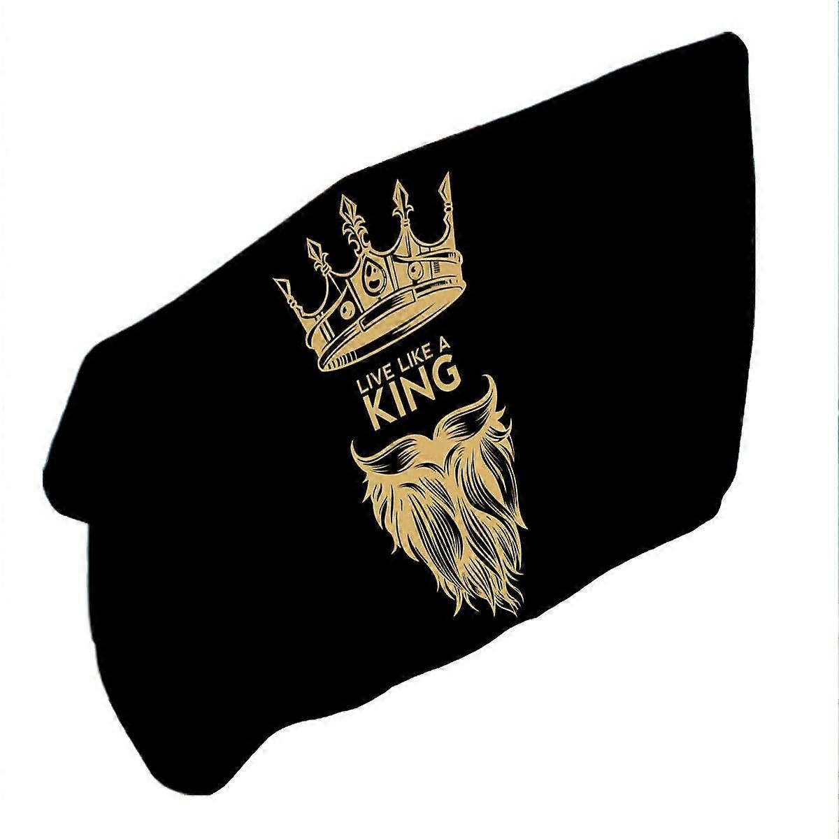 Męski design Żyj jak król Ręcznik plażowy z mikrofibry