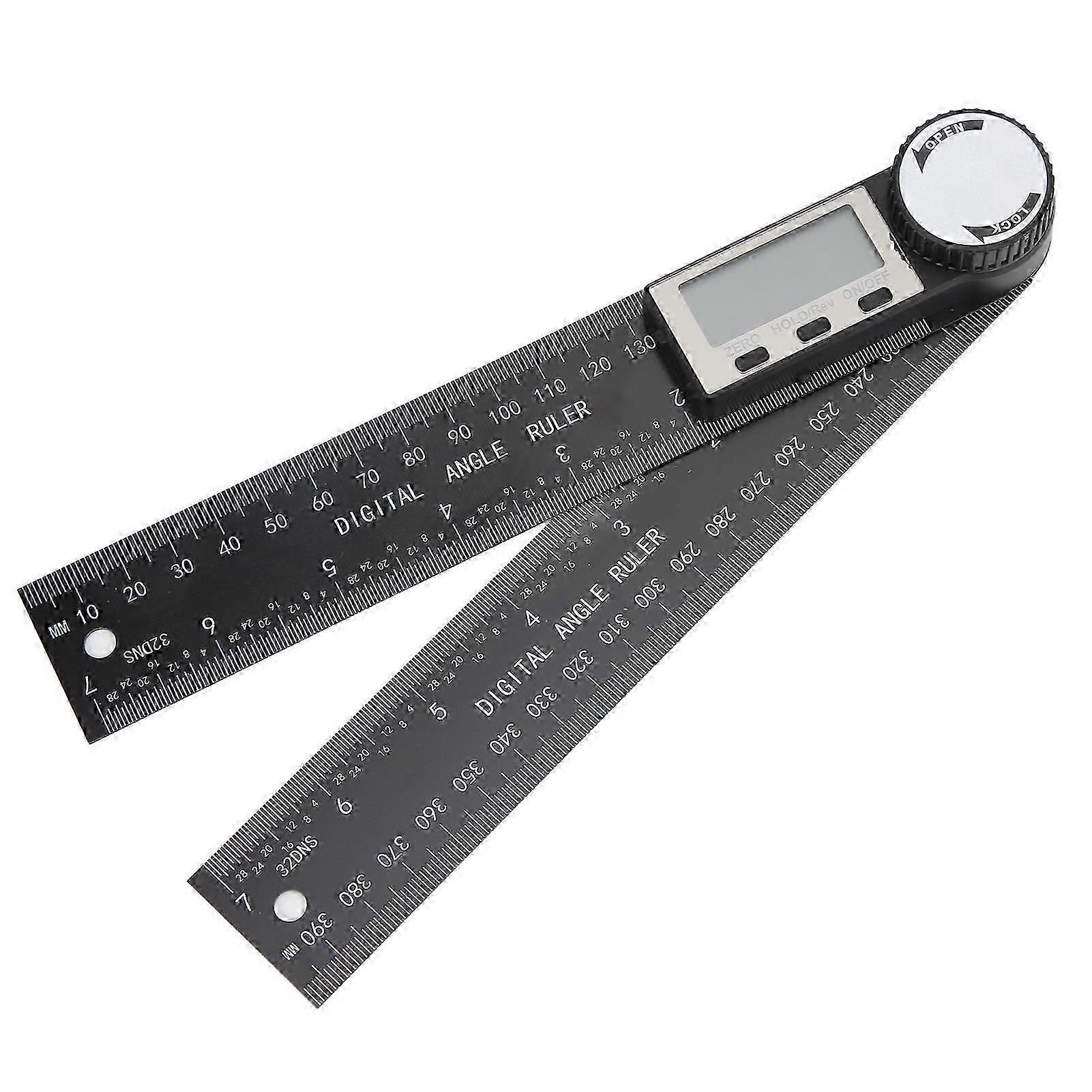 Angle Ruler Plastic Protractor Digital Display Angle Caliper Angle Measuring Tool Black_Sep
