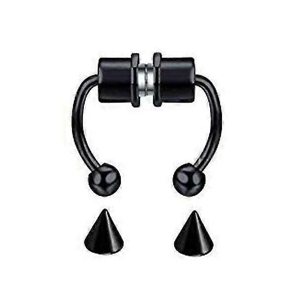 The New Magnetic False Nose Ring Is Non-perforated, Anti-rust And Non-fading