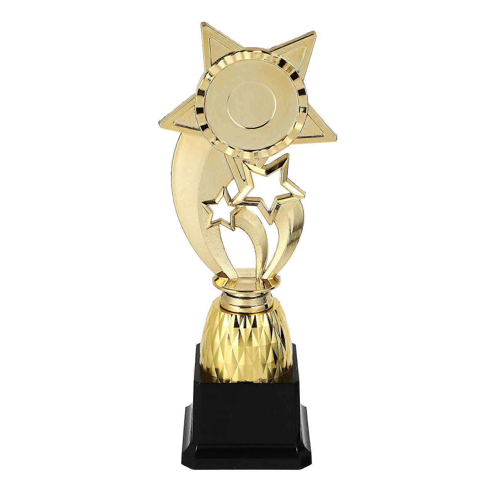 Plastic Competition Trophy Desktop Children Trophy Decorative Star Trophy Delicate Awards Trophy