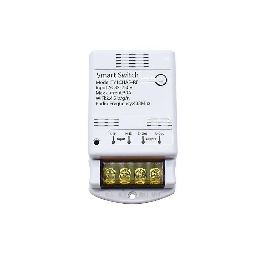 30A 4000W Tuya Wifi Smart Licht Timer 220v 230v 1Gang 1 Relais Bord Modul RF Control Wand fernbedienung 433 Schalter Alexa