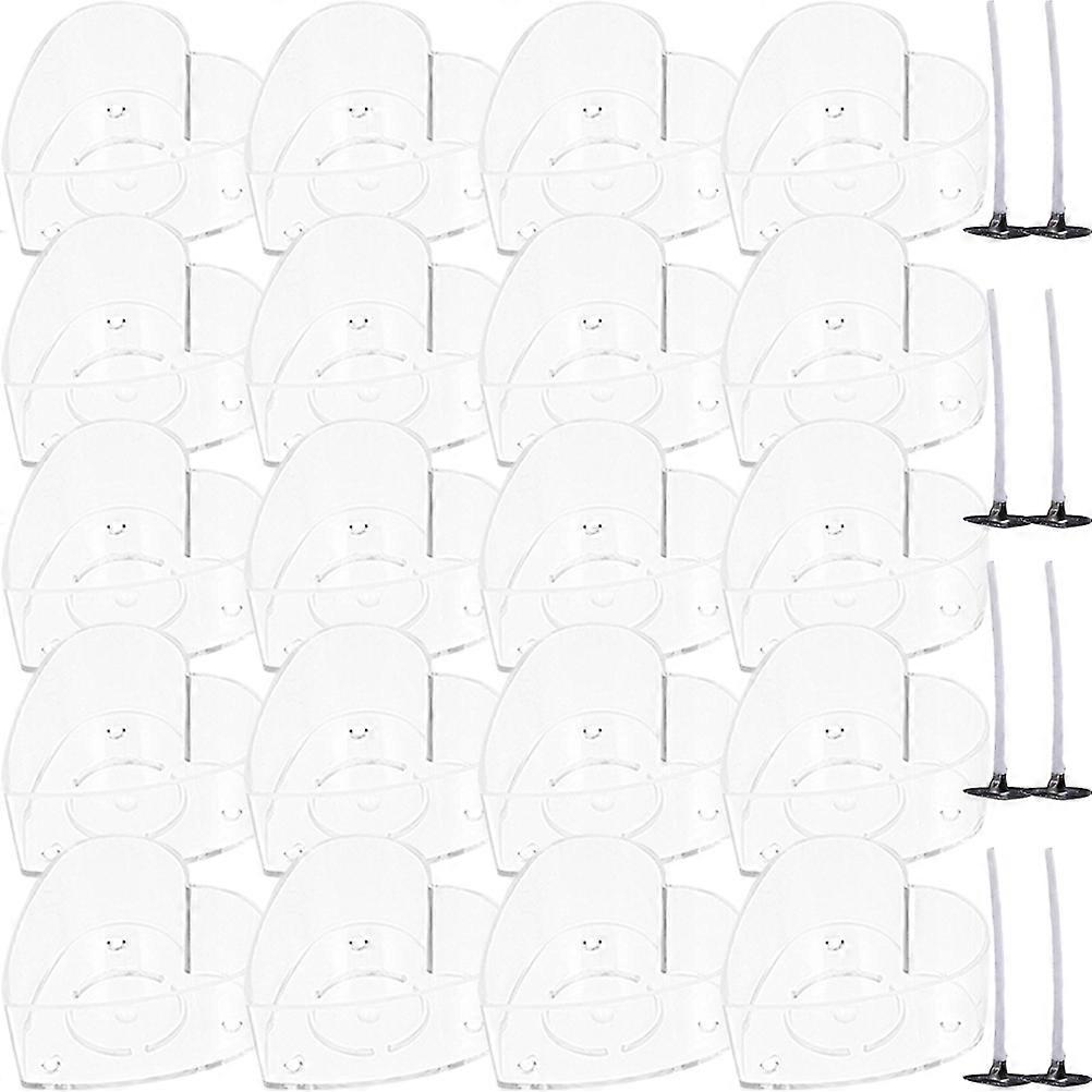 1 Set of  DIY Heart Shaped Candle Box with Wicks  Plastic Candle Container Wax Melt Box for Candle Making