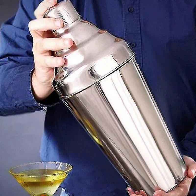 1.8l 大号不锈钢鸡尾酒波士顿酒吧调酒器:3 件套|鸡尾酒调酒器