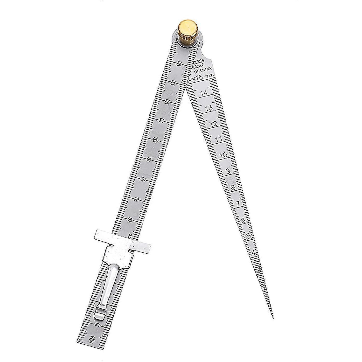 Taper Gauge Wedge Feeler Gauge Hole Gap Ruler Stainless Steel Welding Test Hole Inspection Tool