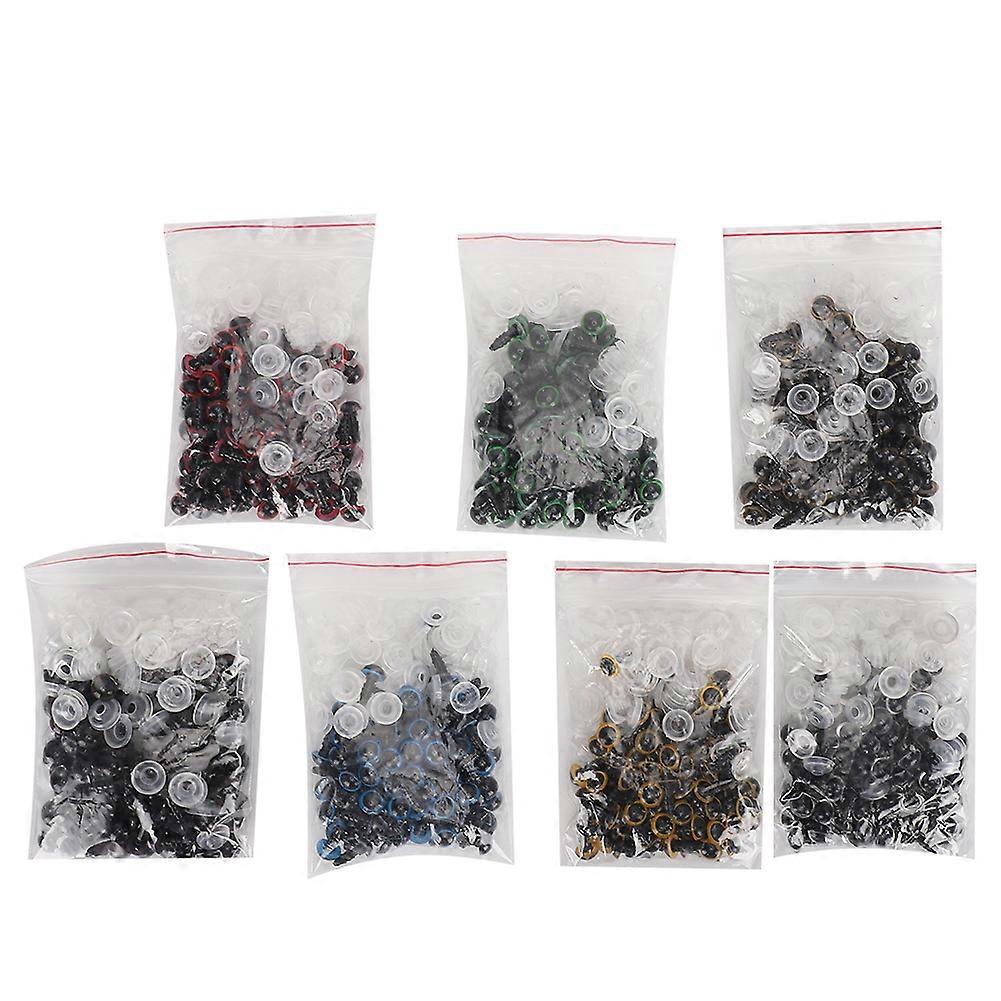 700Pcsおもちゃの目マルチカラープラスチックシミュレーションDIYテディベア人形ぬいぐるみアクセサリー10mm