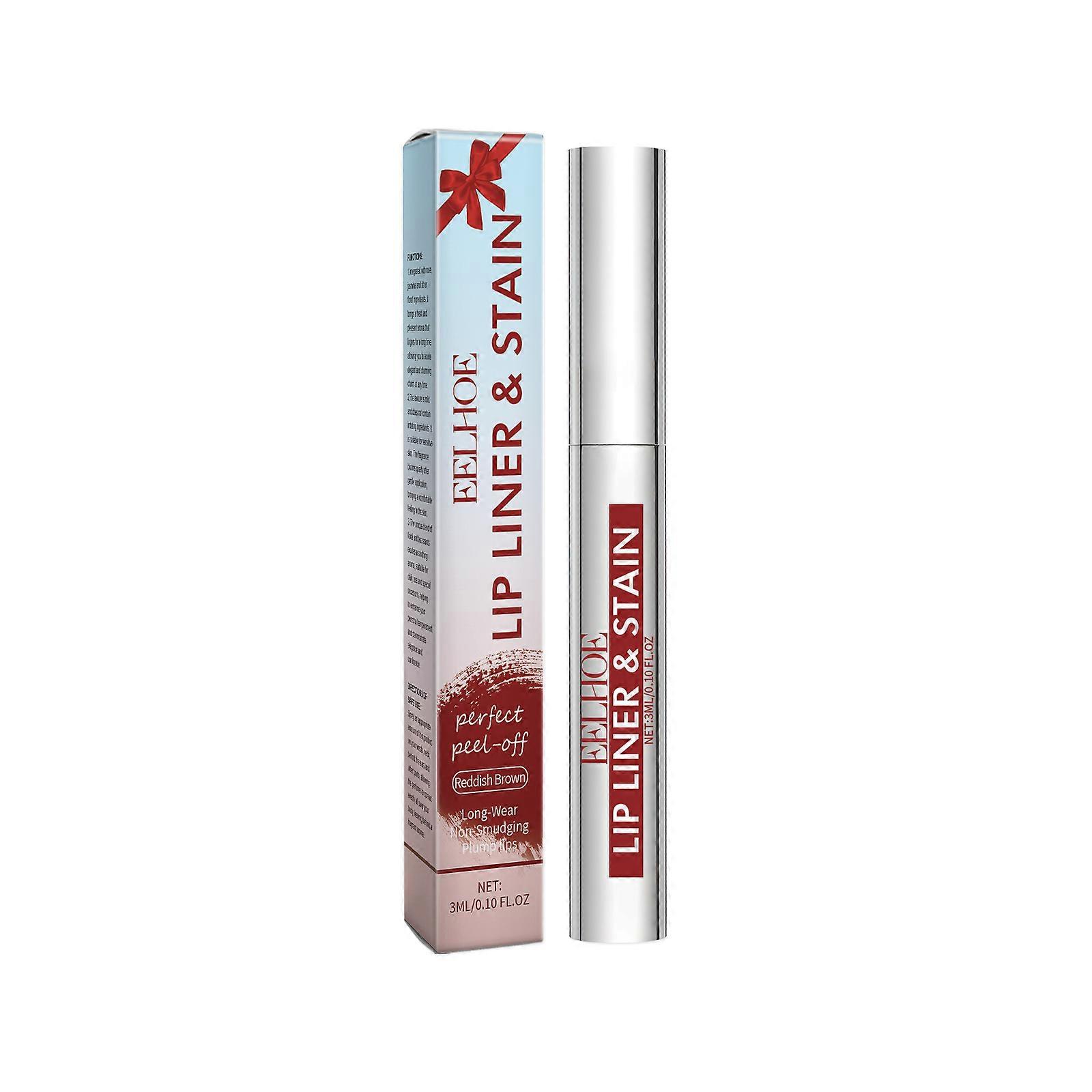 Peel Off Lip Liner Stain, Long Lasting Lip Liner Tattoo Stain Transfer-Proof High Pigmented Color Lip Tint
