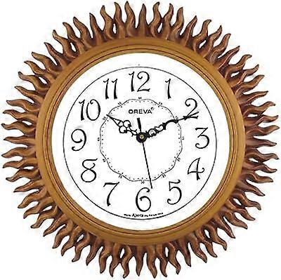 Plastic Wooden Look Designer Wall Clock Small