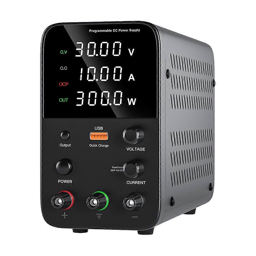 Alimentation DC réglable 30V 10A LED Alimentation régulée à commutation numérique