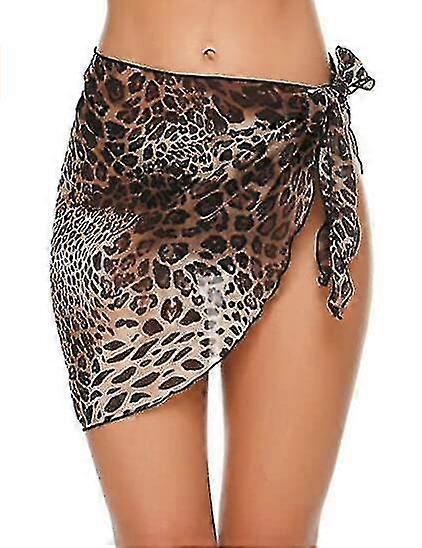 Beach Wrap Sarong badedragt dækker op til kvinder åndbar hurtigtørrende sarong nederdel (Ruipei)