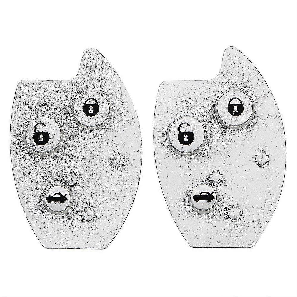 1pc 3 Buttons Car Key Pad Replacement Remote Key Shell Case Key Mat Rubber Button Pad Car Styling For Citroen Xsara C5