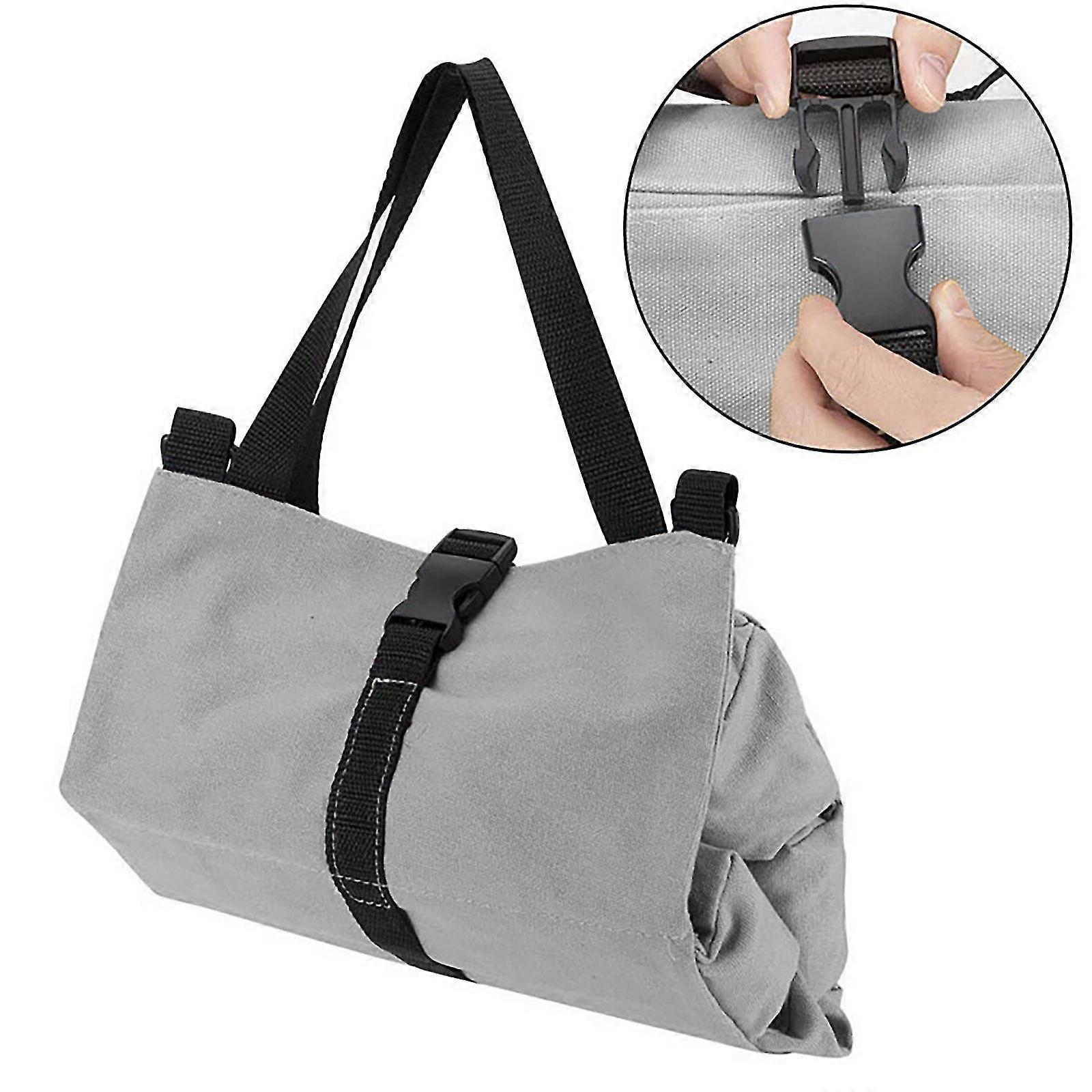 Thick Canvas Bag,portable Tool Bag,large Capacity Multi-function Roll Bag Wear