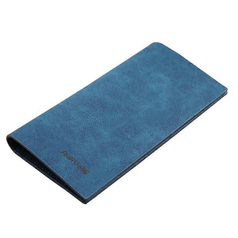 Retro Men Long Wallet Frosted Leather 4 Colors Simple Design Fashion Men