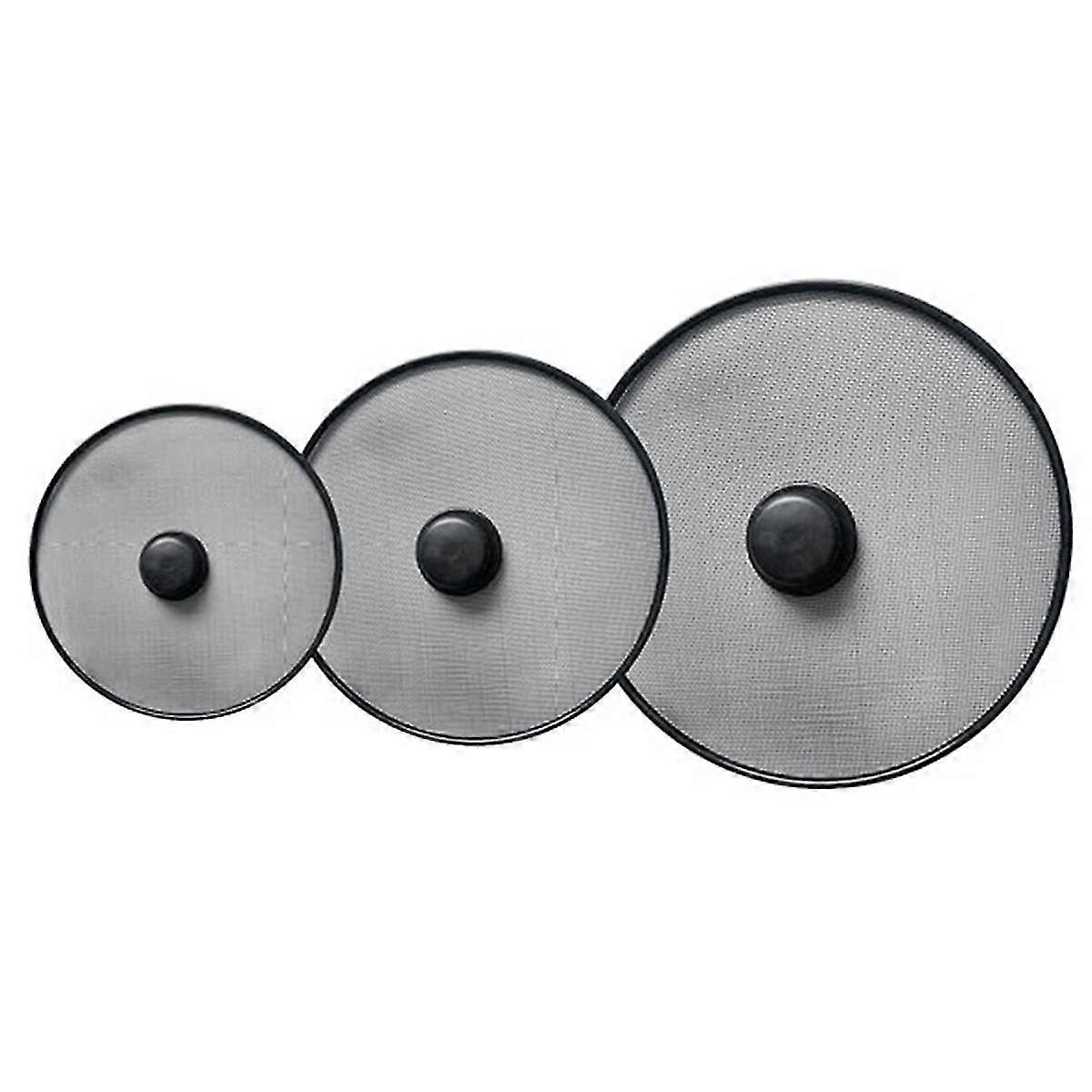 3pcs Kitchen Splash Guard Splatter Screens Frying Pan Splatter Guard Grease Splatter Screen Mesh Oi