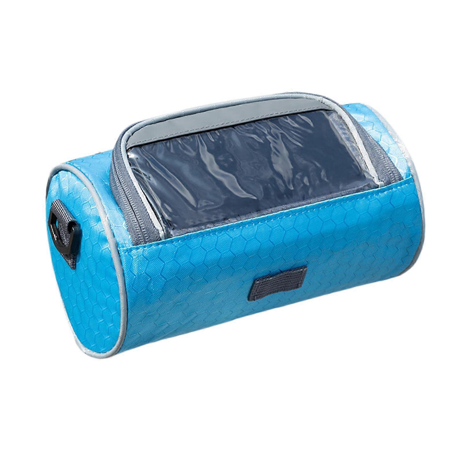 Bicycle Handlebar Bag Cycling Pack Bike Waterproof Front Bag Blue