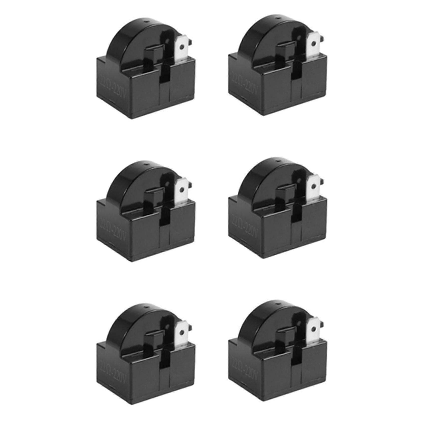 6X Plastic Case 22 Ohm 2 Pins PTC Starter Relay for Refrigerator