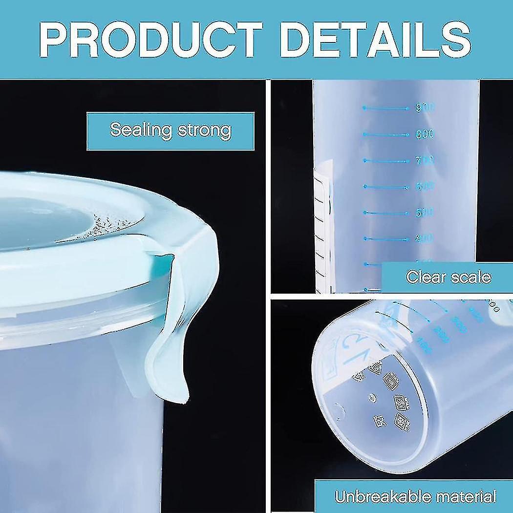 4 Pcs Plastic Paint Containers With 50 Paint Storage Containers For Leftover Paint Cups Empty Paint