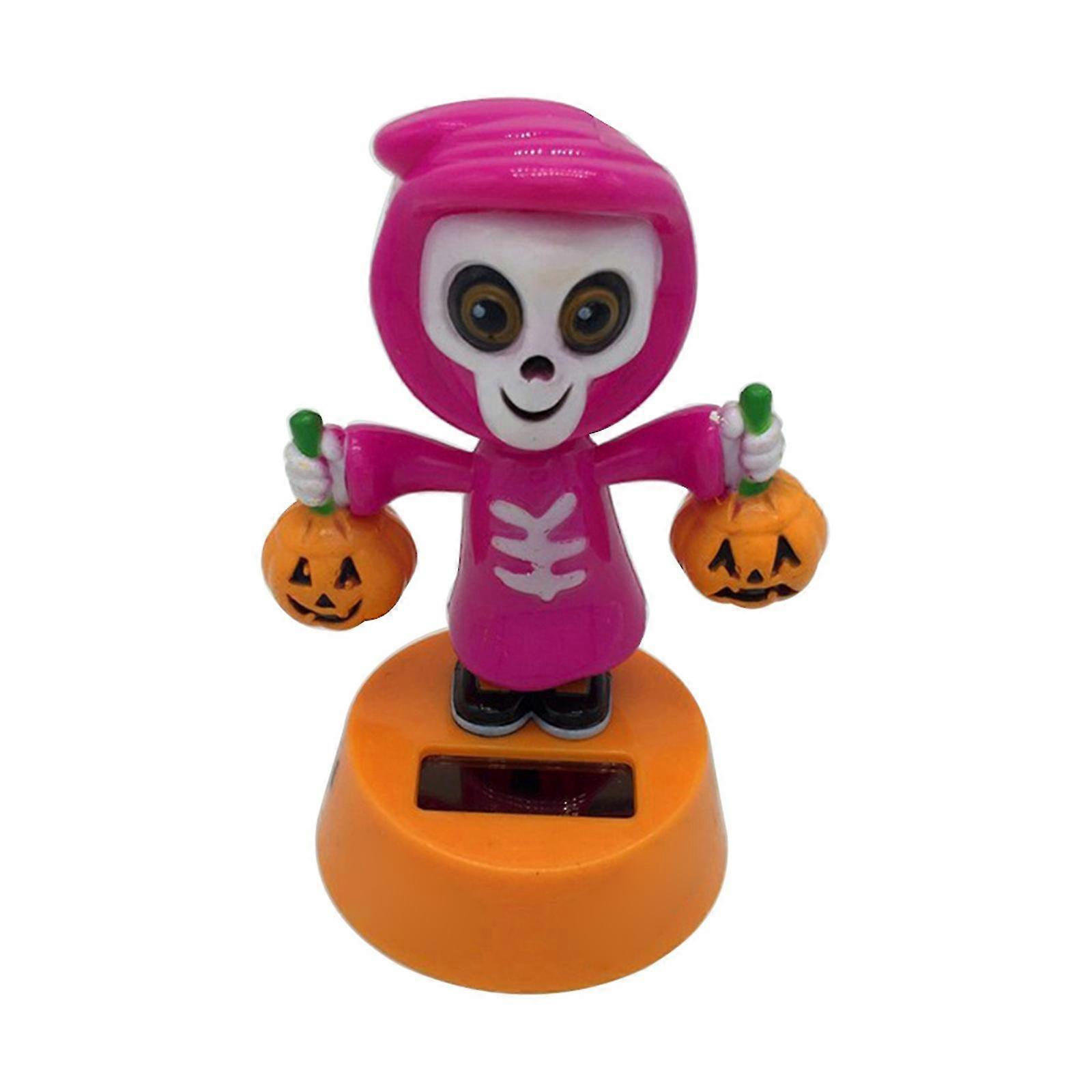 Bobbleheads Ozdoby Skeleton Pumpkin Witch Ghost Desk Home Solar Powered