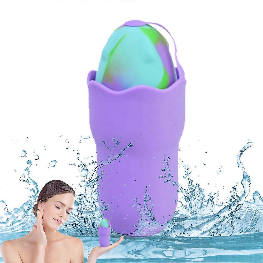 Isrulleform, oppgrader is ansiktsform for ansikts- og øyehudpleie, gjenbrukbar silikon ansiktsisform for ansiktshud lysere stram