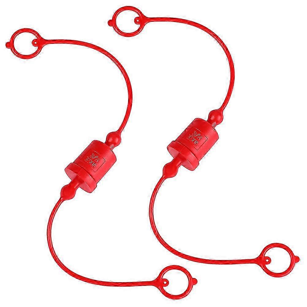 2 Sets Hydraulic Hose Cap And Plug 3/8 Inch Hydraulic Quick Connect Cover