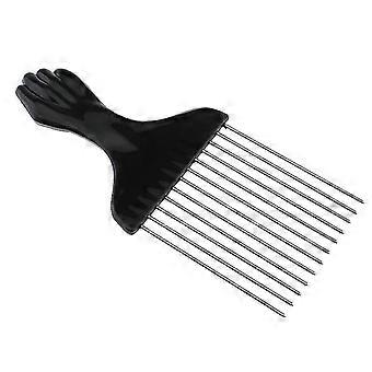 Pente afro de aço inoxidável, pente de cachear, cabeleireiro, pente de salão, pente de pente, pente de cabelo