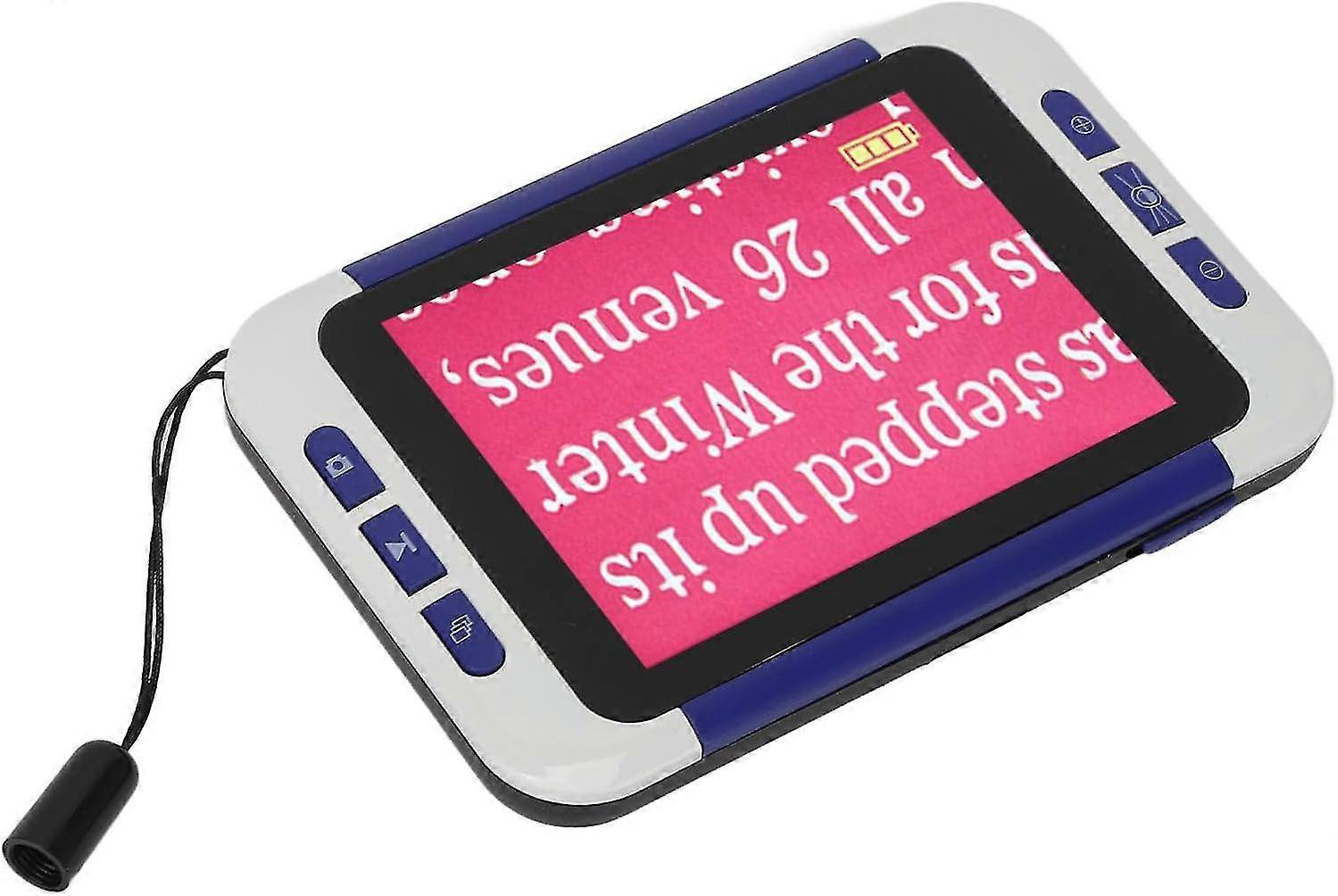 Digitale Videolupe Tragbare elektronische Lesehilfen mit LCD-Display 26 Farbmodi 2-32-fache Vergrößerung (EU-Stecker)