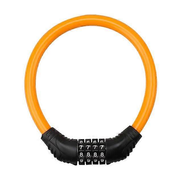 Moto Digital Password Lock 4 Digit Code Anti-theft Lock Portable Bike Cable Lock Security Code Equipment Accessoires de vélo