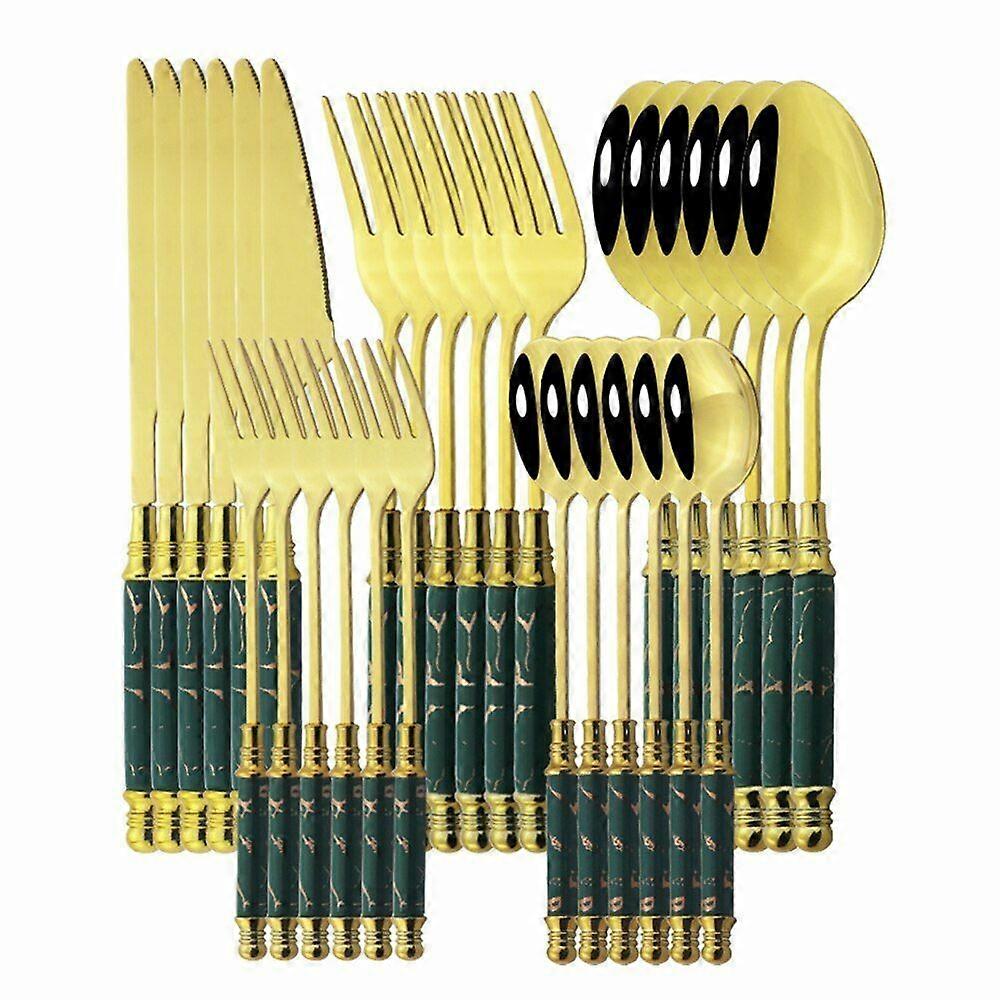 Dinnerware Set Stainless Steel Cutlery Home Fork Spoon Knife Dinner Set Flatware