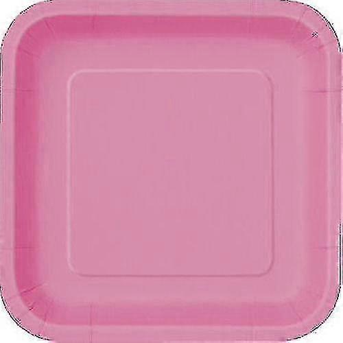 Hmwy-14 Hot Pink Square 9'' Plates