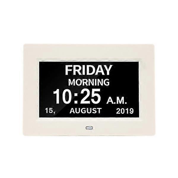 [newest Version] Dementia Clock, 8 Inch Calendar Clock Day Date