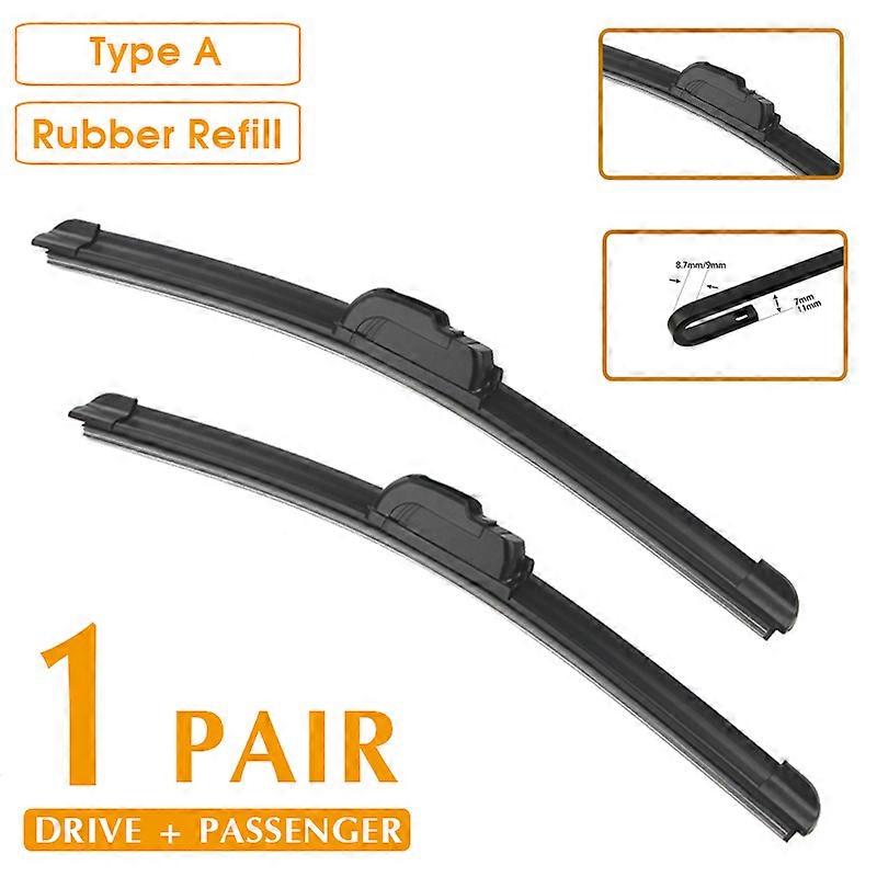 Car Rubber and Silicone Car Wipers, Front Window Wiper Blade, Scion TC Recharge 2005 - 2010 LHD / RHD 26 "+ 16", Car Accessories