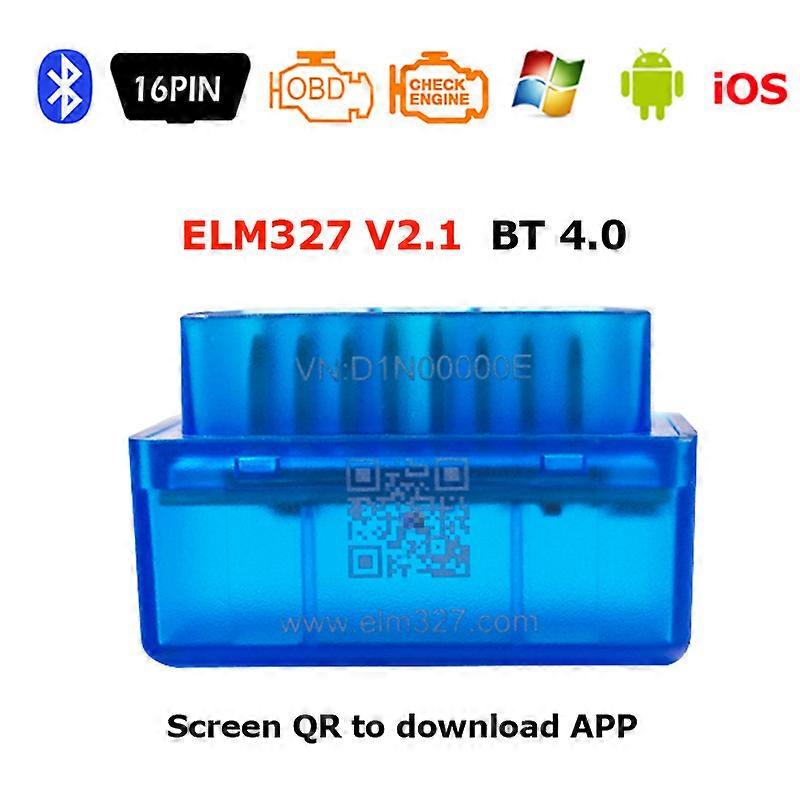 Newest OBD2 Auto Reader ELM327 V2.1 Bluetooth-compatible 4.0 Mini ELM 327 2.1 Scanner Car Diagnostic Tool For IOS/Android