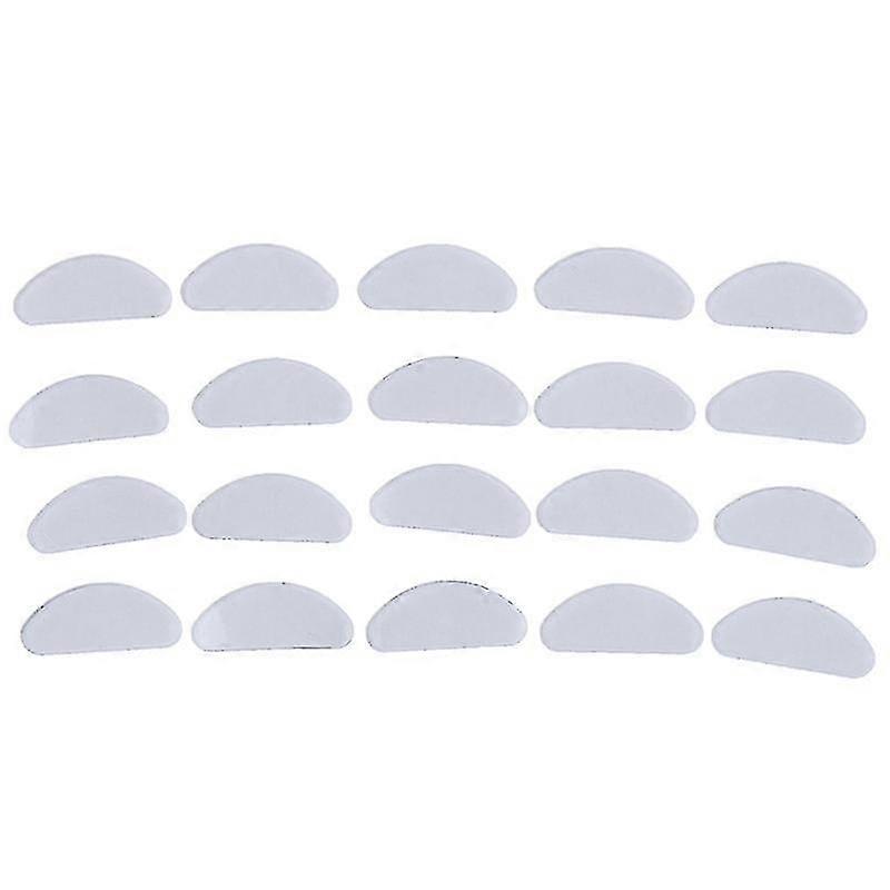 20pcs/lot Glasses Nose Pads Adhesive Silicone Nose Pads Non-slip White Thin Nosepads For Glasses Eyeglasses
