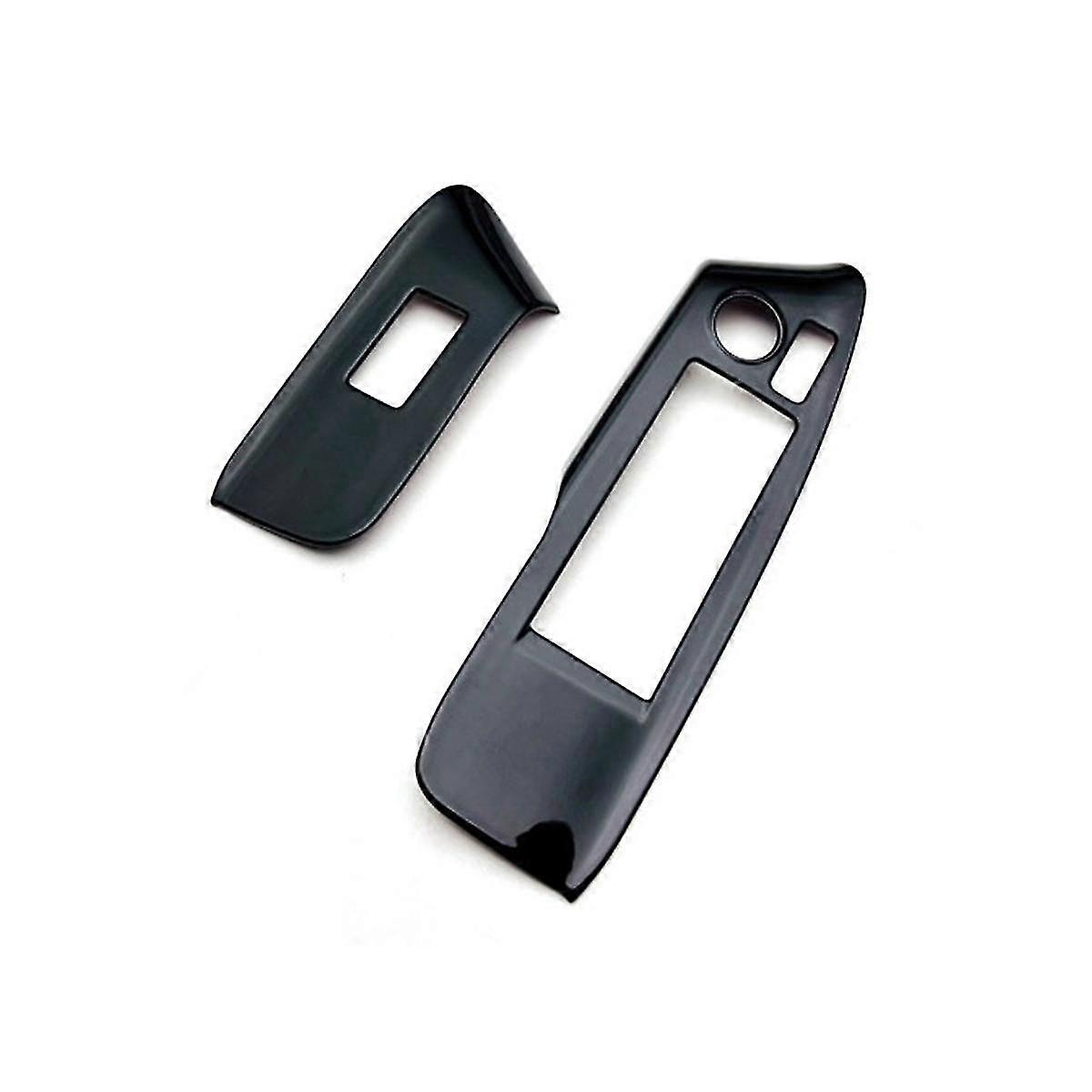 Car Glossy Black Glass Lift Button Switch Cover Door Armrest Panel Sticker For Sienta 2023+