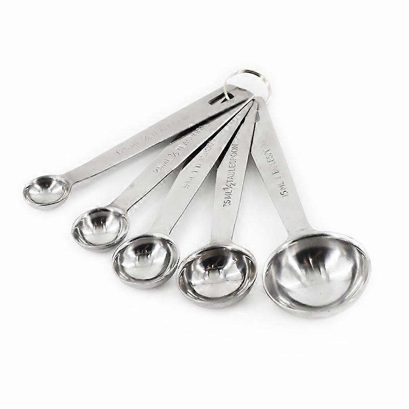 Silver Stainless Steel Measuring Spoon Set, Standard