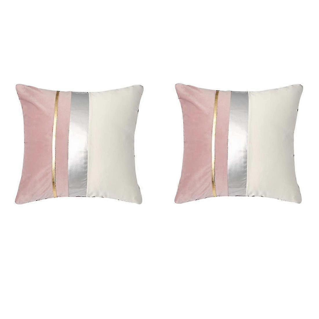 Stitng Throw Case Striped Cush Cover For Sof D