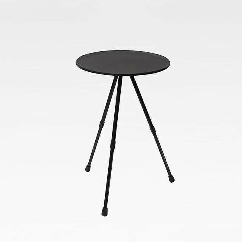 Folding picnic table in aluminum, triangular, portable, adjustable, small, round, campsite